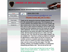 Tablet Screenshot of americandetailingjax.com